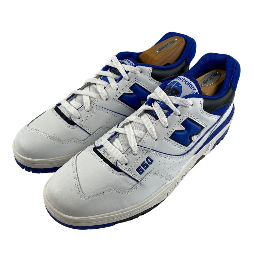 New Balance 550 Team Blue Mens Trainer Sneaker White Blue BB550HL1 Size 13